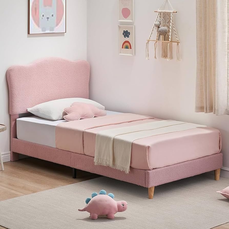 Amazon.com: GarveeHome Twin Size Bed Frame, Boucle
